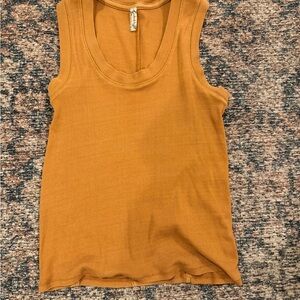 Free People Ribbed Scoop Neck Tank